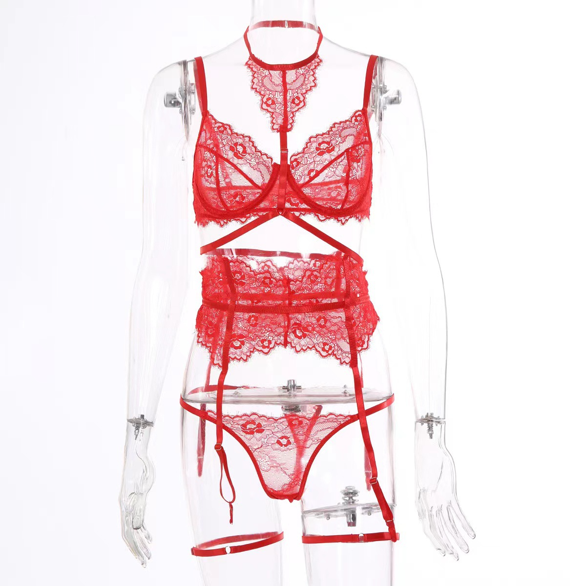 Halter Garter Lingerie Set