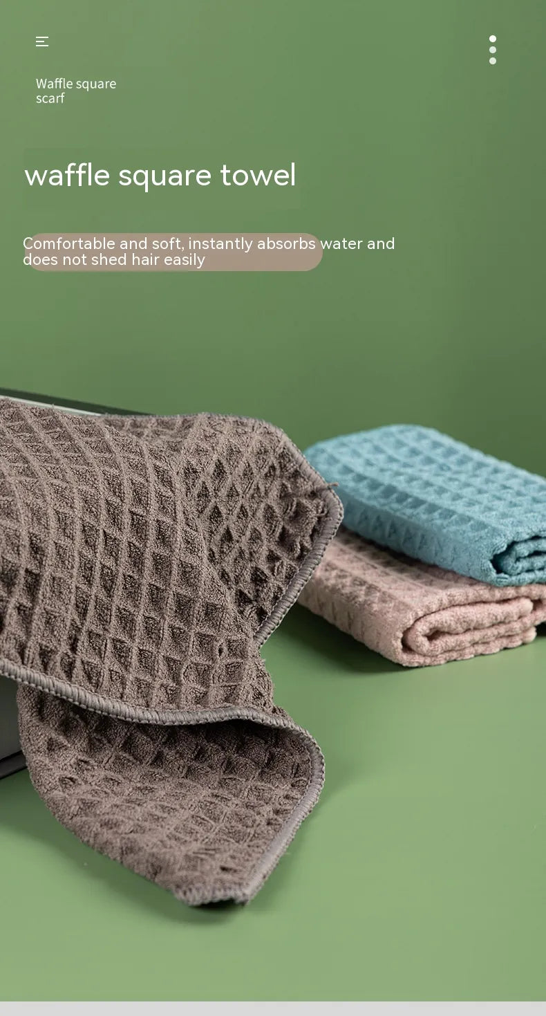 Waffle Microfibre Towel | Skin-Friendly & Lint-Free