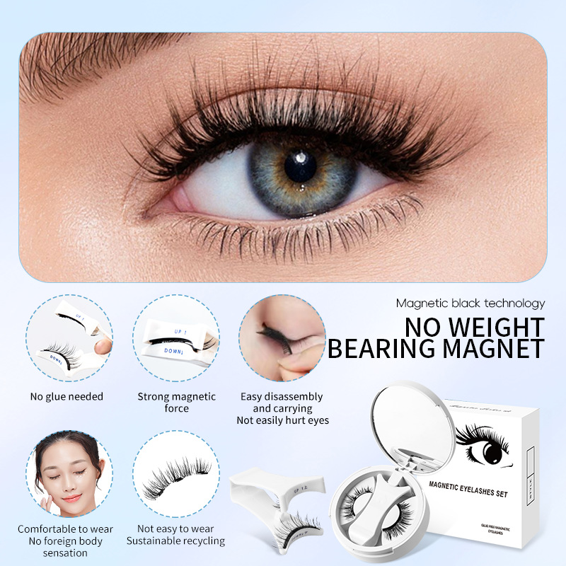 Magnetic False Eyelashes with Storage Box