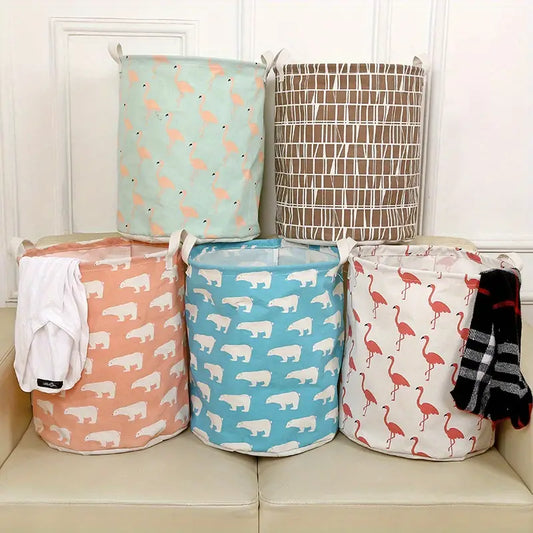 Large Capacity Cotton Linen Laundry Basket