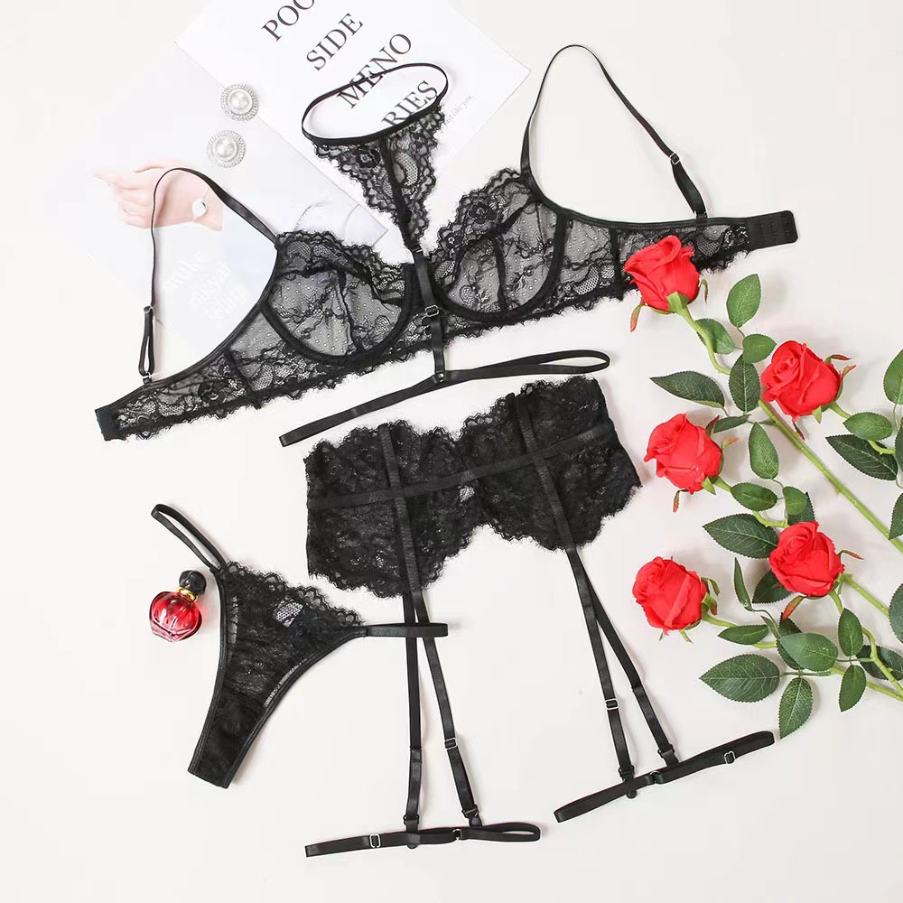 Halter Garter Lingerie Set