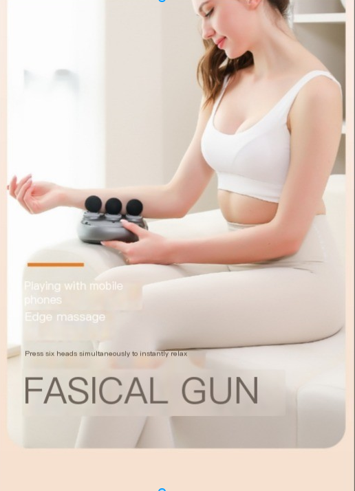 6-Head Massage Gun | Full Body Deep Tissue Relief