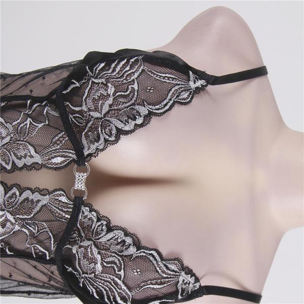 Plus Size Lace Three-Point Lingerie