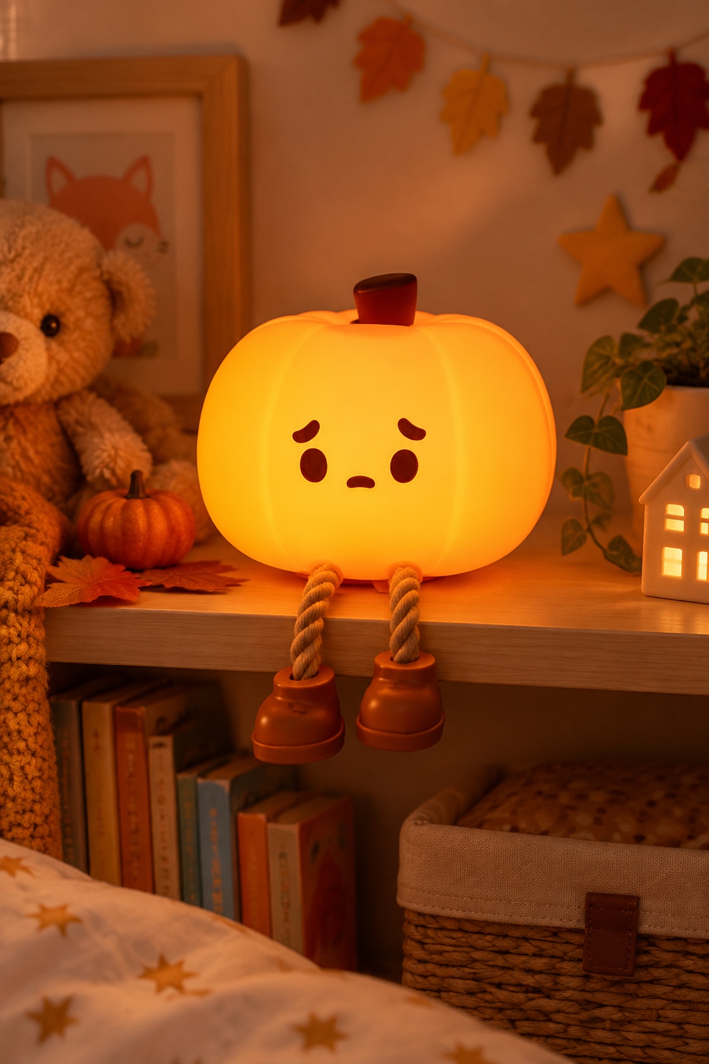 Cosy child-friendly bedroom scene