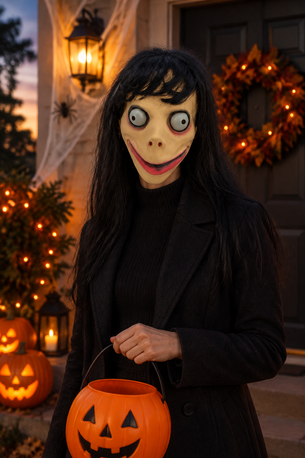 Outdoor Halloween doorway image