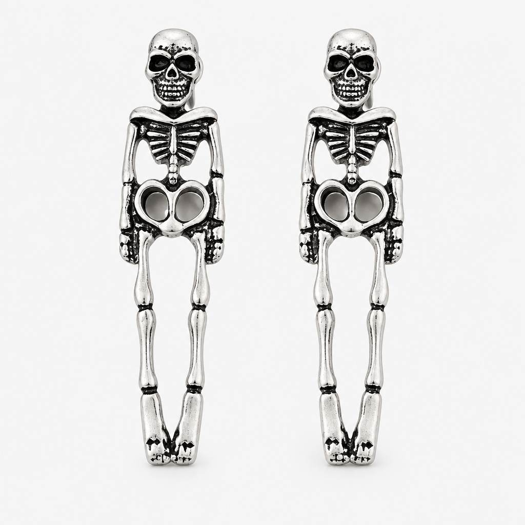 Silver Halloween earrings product image